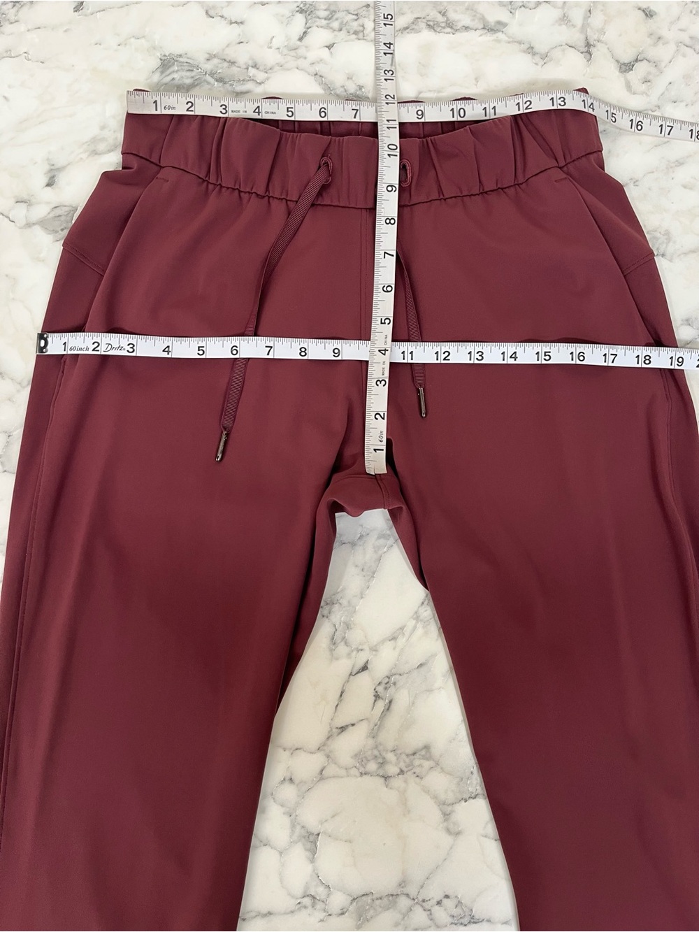 Lululemon On The Fly Pants Maroon Burgundy Size 6 - Picture 12 of 15
